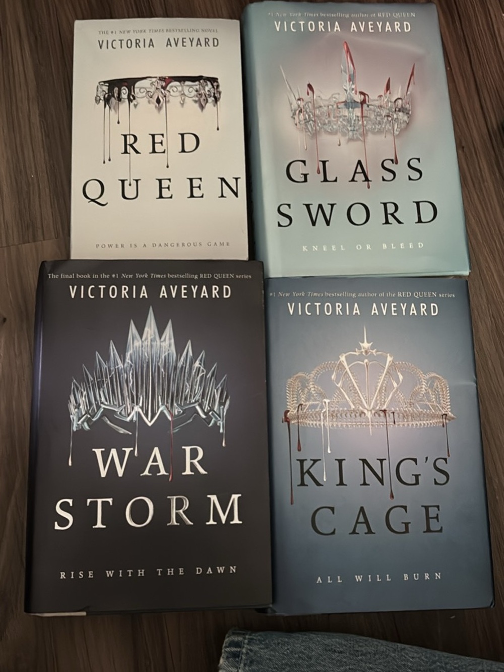 Victoria Aveyard Red Queen Series Paperback Book Set - Blue, Black, White Covers